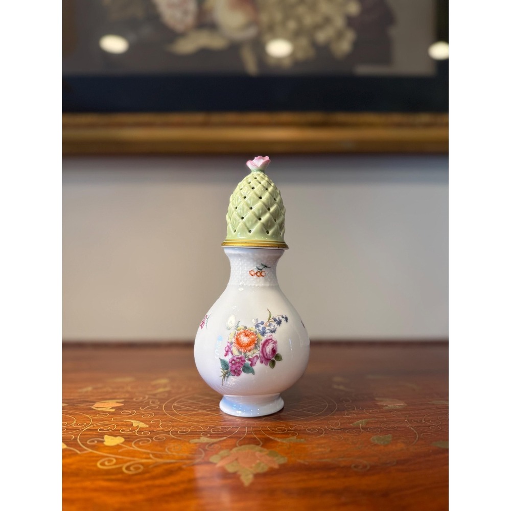 Vintage Bernardaud‎ Limoges Sugar Shaker - Floral Porcelain
